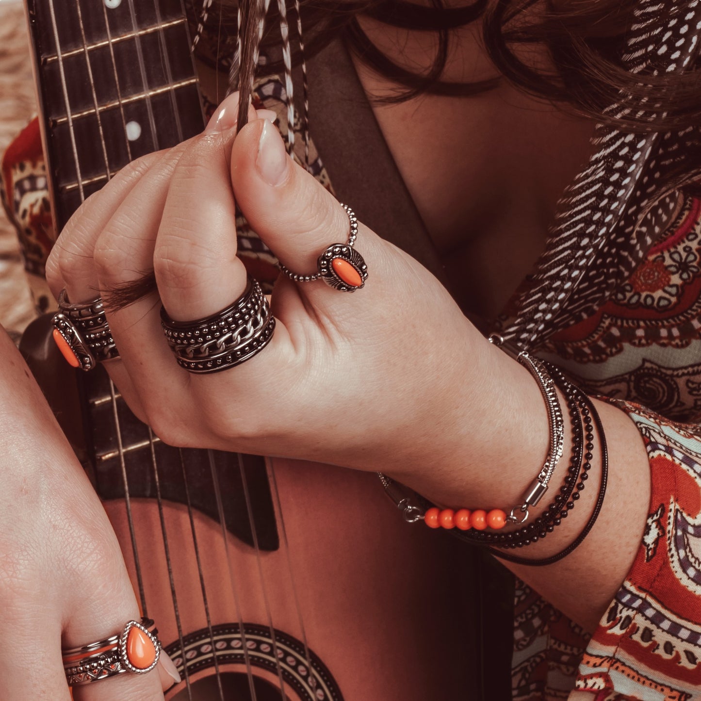 iXXXi Jewelry Vulring Line Coral 2mm