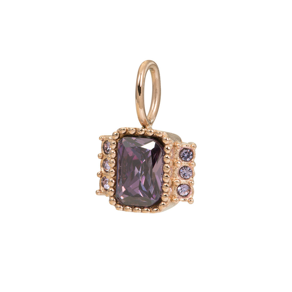 iXXXi Jewelry Fame Classic Miracle Tanzanite Ring Set Rosé-Gold/Tanzanite