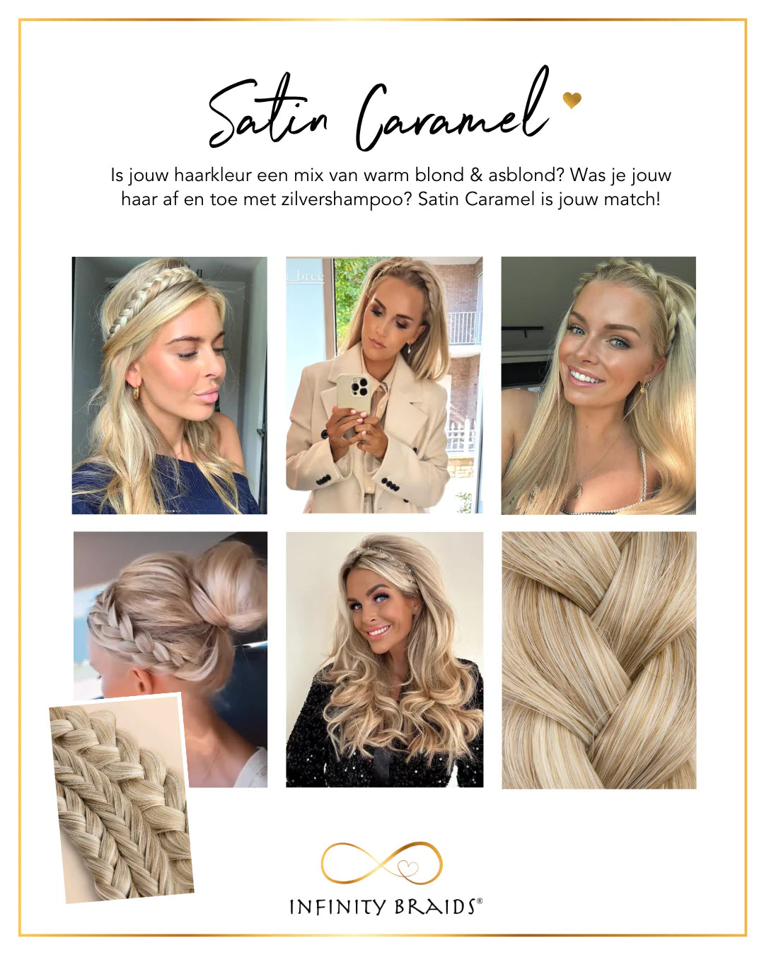 Infinity Braids Viènne Satin Caramel