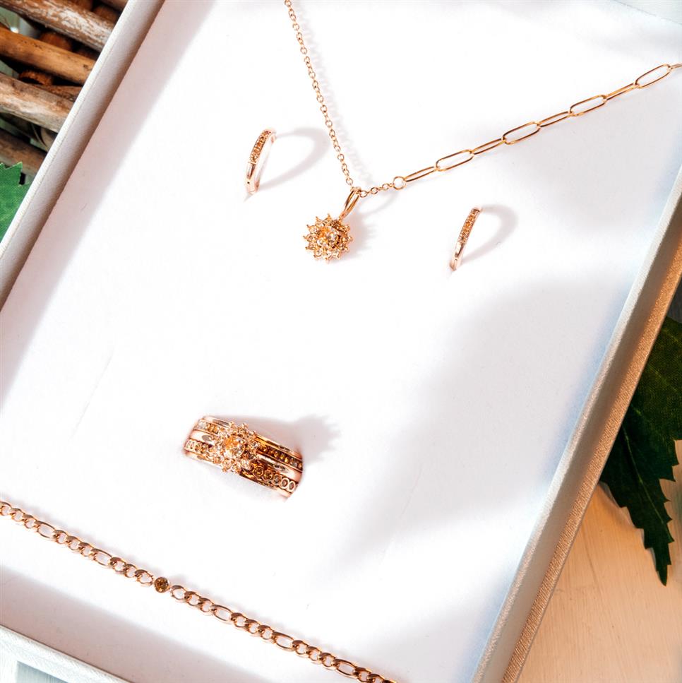 Lucia Peach Set Rosé-Gold/Peach