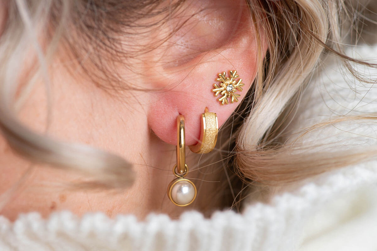iXXXi Jewelry Ear Studs Snowflake