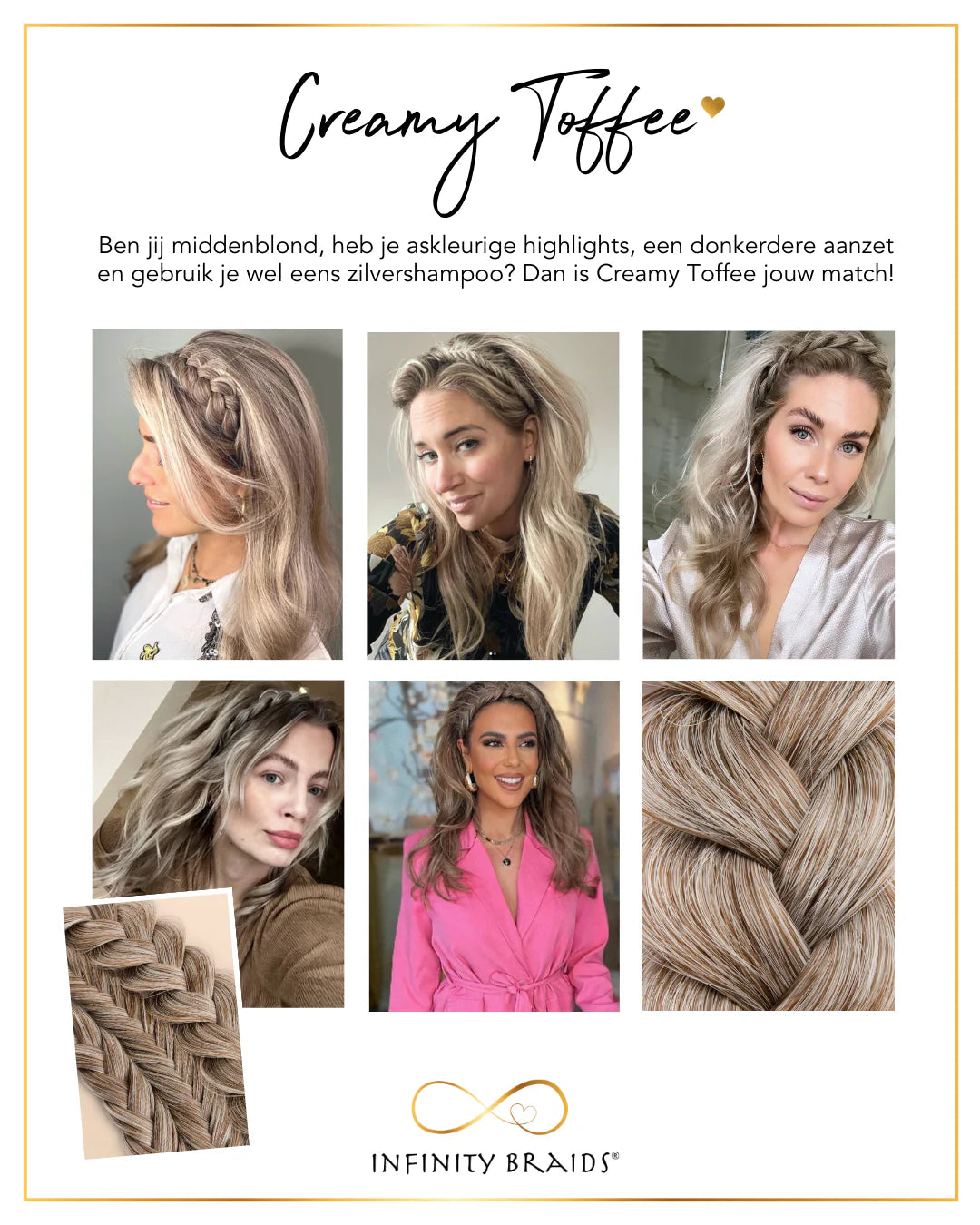 Infinity Braids Jolie Creamy Toffee