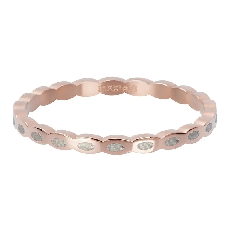 Samengestelde iXXXi ring Flat Circles Rosé-Goud