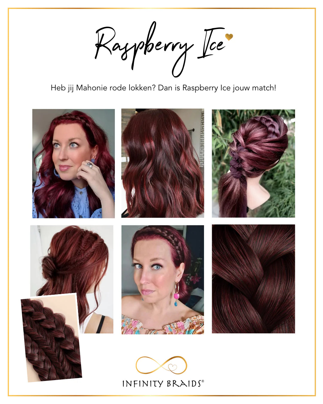 Infinity Braids Jolie Raspberry Ice