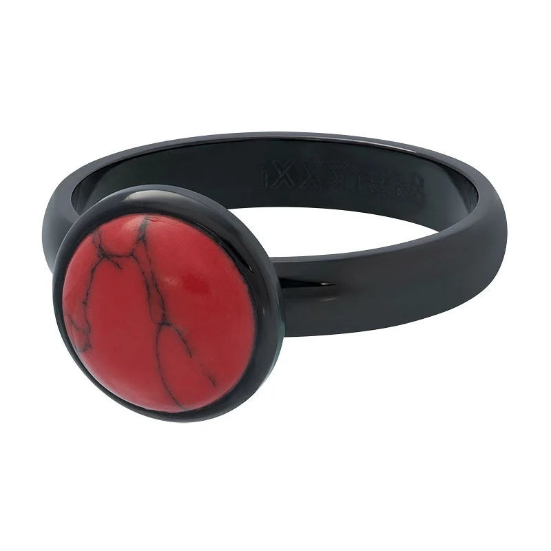 Samengestelde iXXXi ring Black&Red