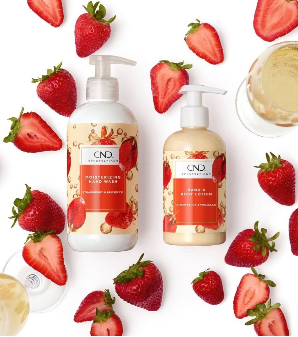 CND Scentsations Hand Wash Strawberry & Prosecco 390ml