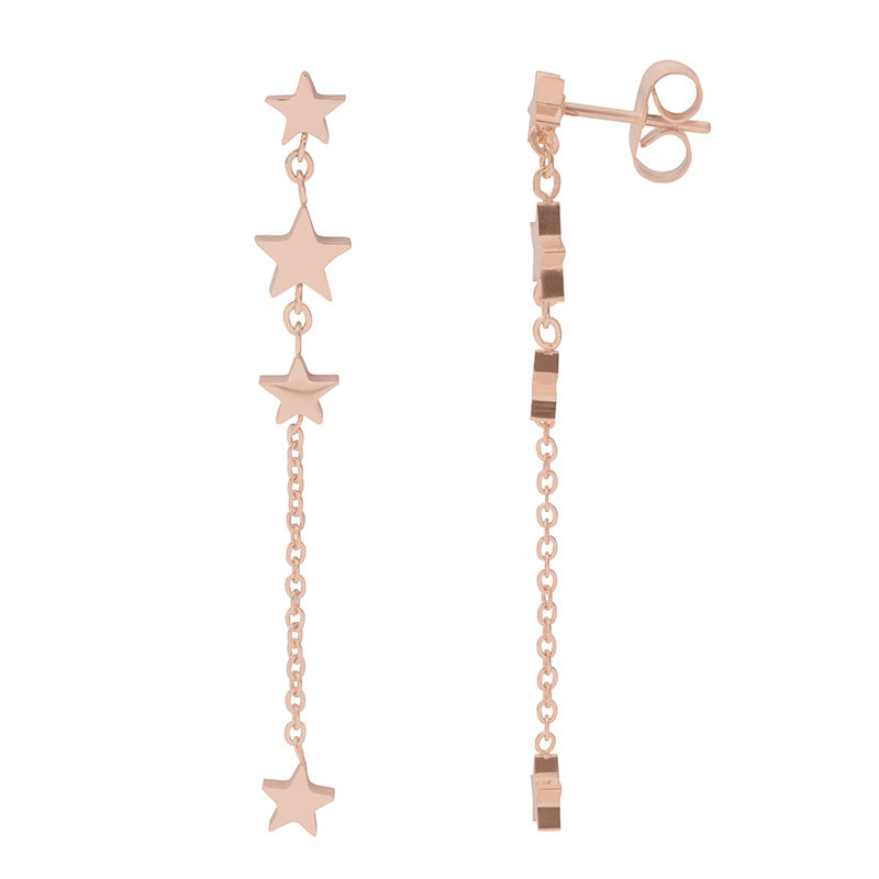 Ear studs 4 Stars Dangle