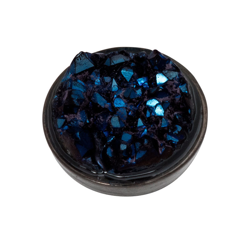 Top Part Drusy Dark Blue