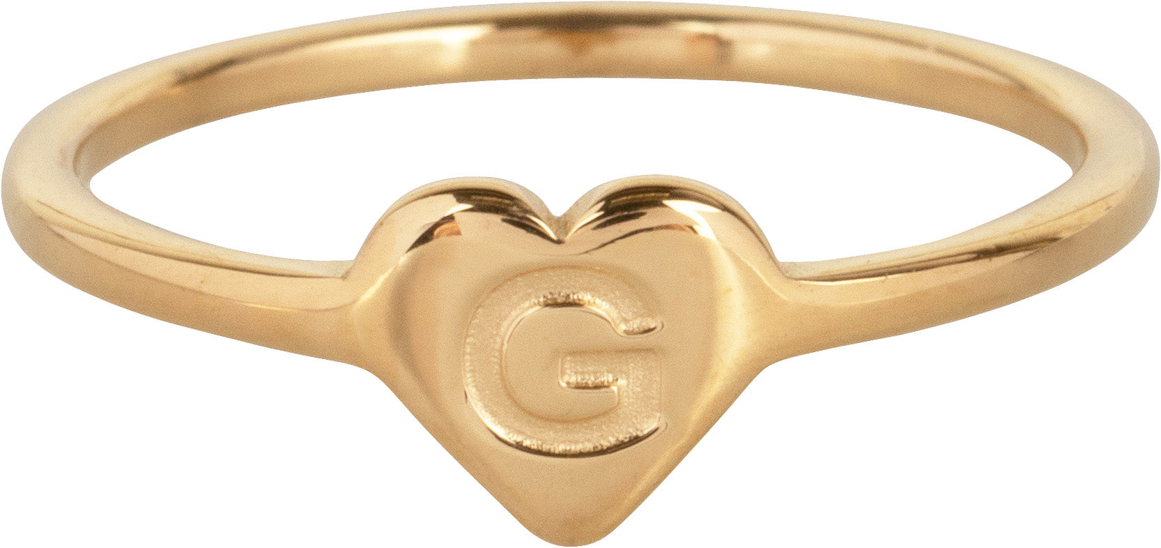 Gouden heart Letter G