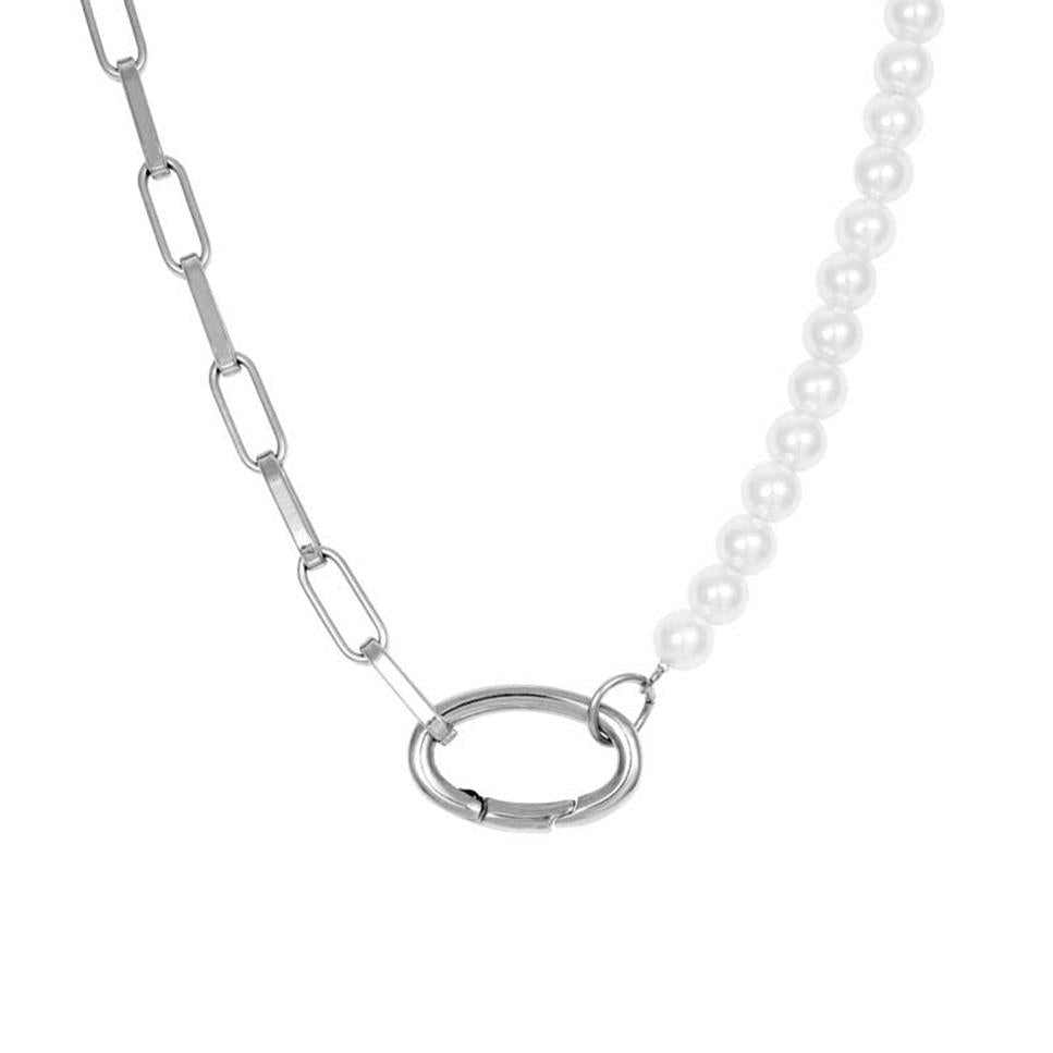 iXXXi Jewelry Collier Square Chain Pearl